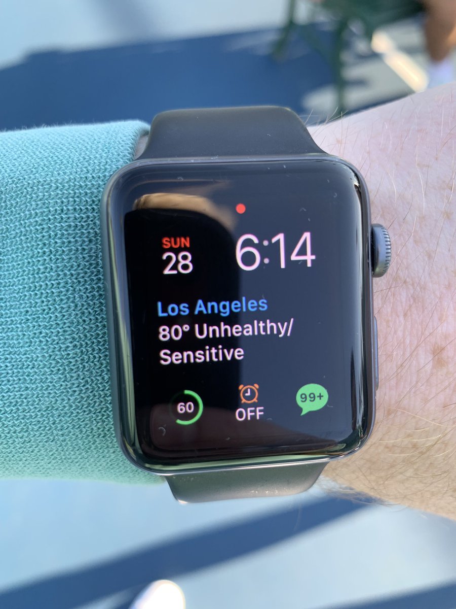 ImNotScottySire's tweet photo. is my watch talking about the weather or me https://t.co/oQ8d1HVeJs