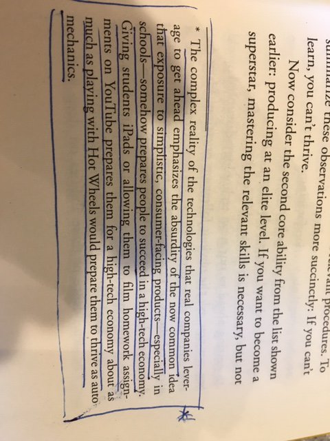 This is from Cal Newport's book Deep Work and it's spot on.