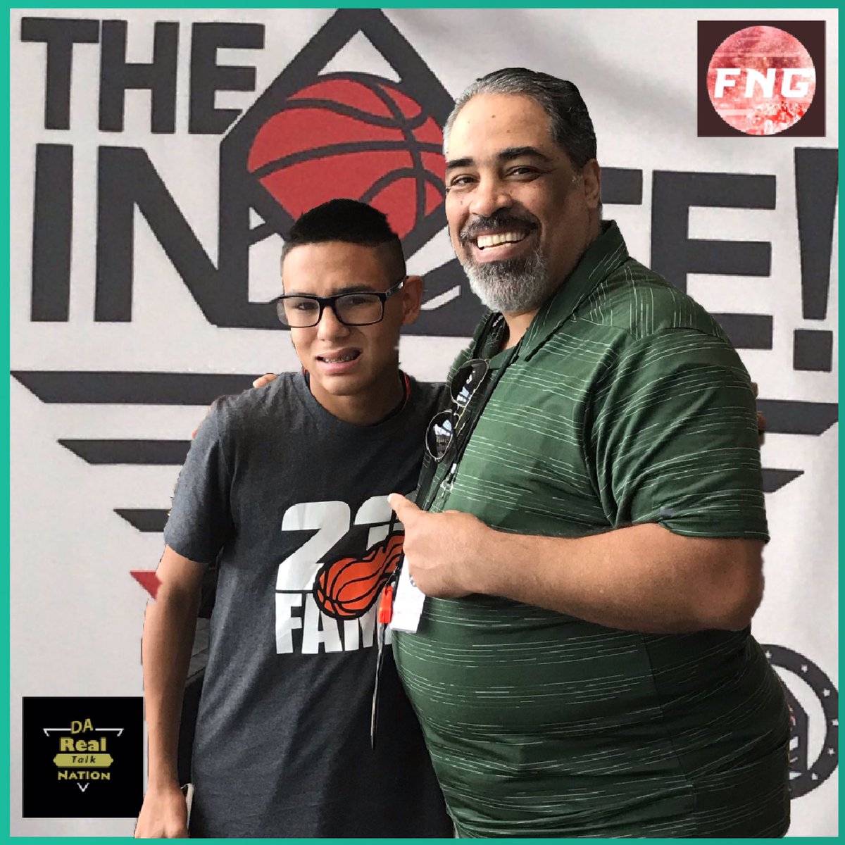 PaulMDaRealTalk's tweet photo. I was LIVE &amp; DIRECT at @LakePointSports, its @INVITEtourney: ran to one of my lil’ chains, DAMION GONZALEZ from the @safire2023!! I was blessed to have been allowed to take a picture with such an inspirational figure!!! One tough hombre in this guy! @FridayNghtGlory #DaRealTalk https://t.co/kdl5sAb9pu