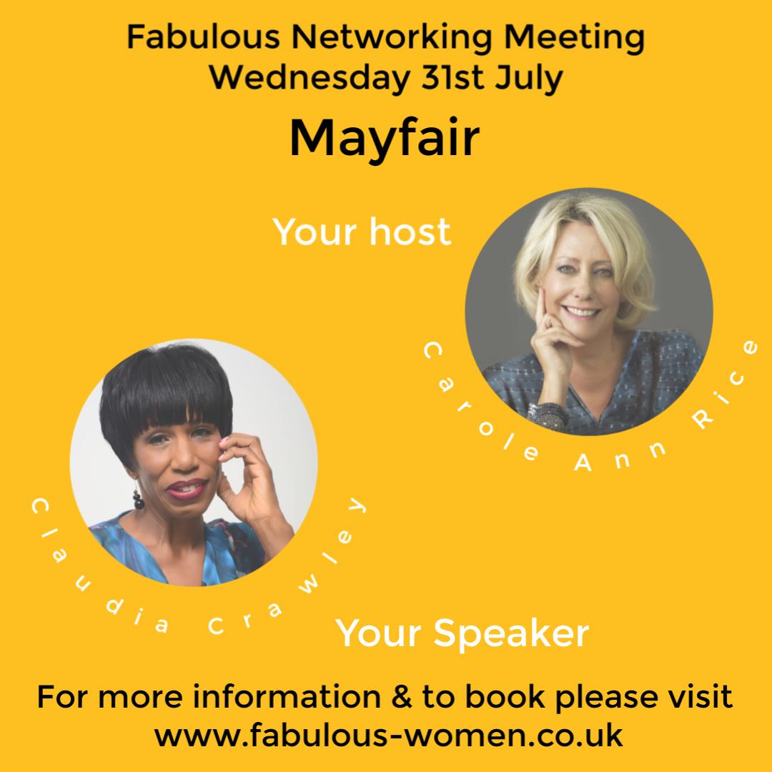 Have you booked to attend Mayfair with <a href="/CaroleAnnRice/">Carole Ann Rice</a>  at The Admiralty Trafalgar Square on Wednesday? Always an uplifting morning of #business #networking where relationships come before the sales.