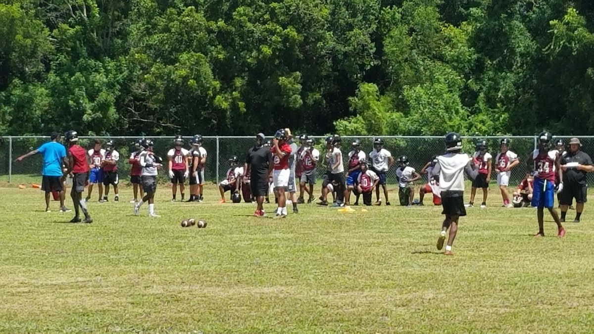 2nd stop was over at PB Central for the Broncos 1st official practice for the fall season.