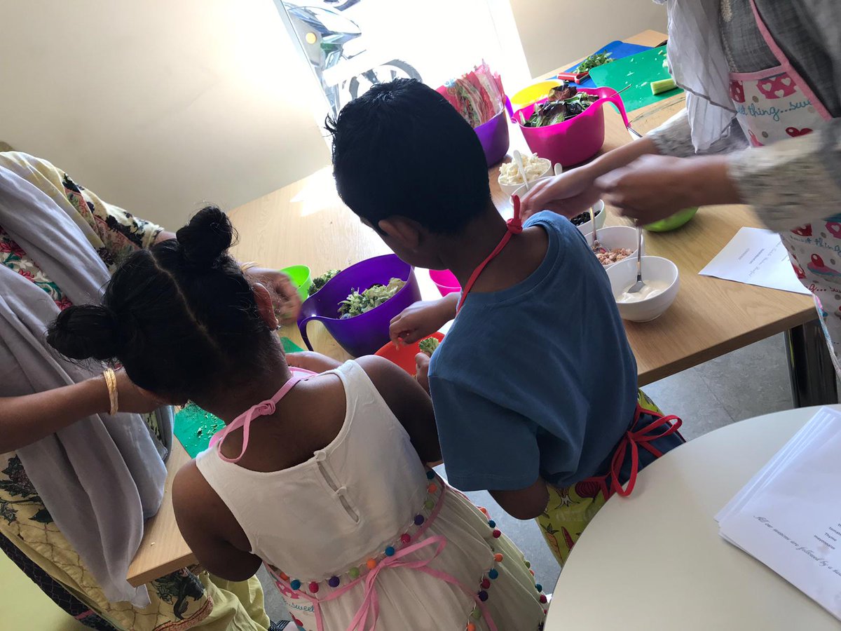 Millside_Centre's tweet photo. A few highlights from our #MillsideSummerMix programme which started today with a healthy Cook &amp; Eat session with Lillay Light Food and dance session with the amazing Nadera. Lots on offer, don't miss out.

#ImprovingLives #Bradford https://t.co/FOqiHLFsIN