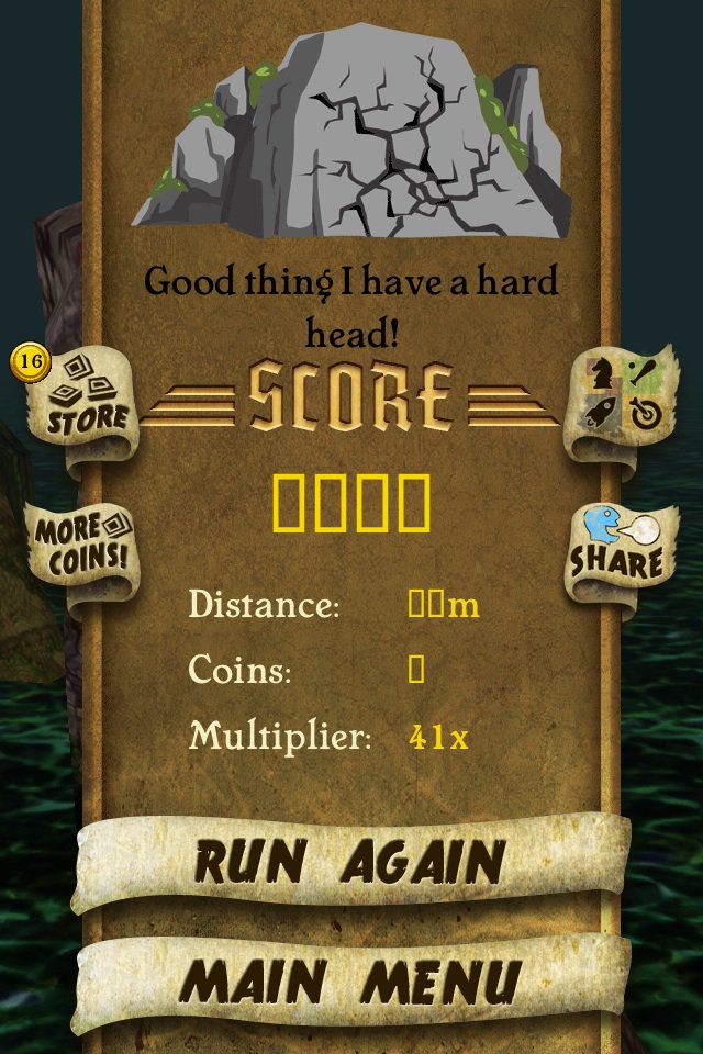 I got ٣٧٣١ points while escaping from demon monkeys. Beat that! bit.ly/TempleRunGame #TempleRun