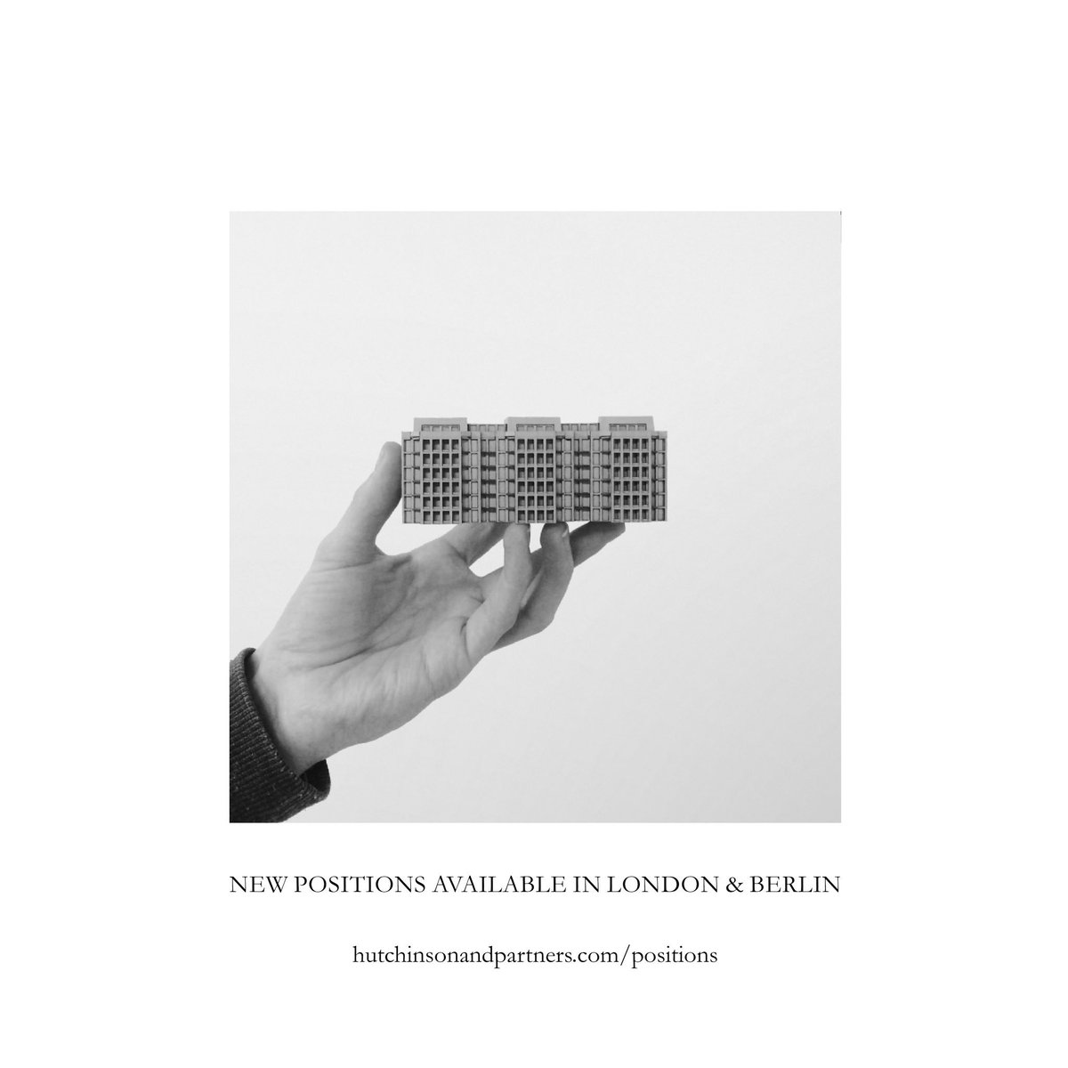 New positions are available in our London &amp; Berlin offices. Follow link for more information: hutchinsonandpartners.com/positions/

#hutchinsonandpartners #architecture #architektur