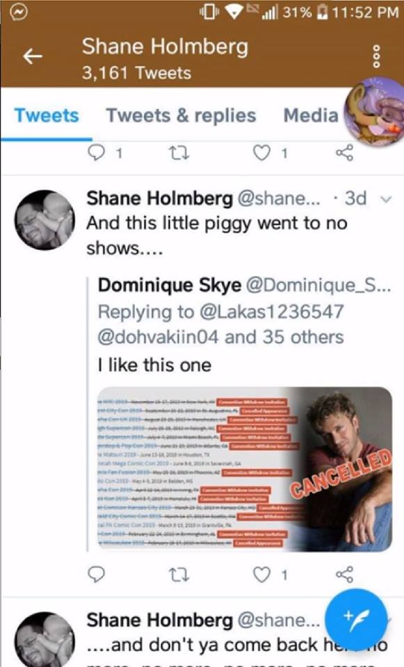 Mattambzz's tweet photo. @shane_holmberg @PirateKingBoros I like how you label people as trolls yet that is all you do is create posts for attention and to stir the pot which is literally what trolling is.......such as...... https://t.co/lWqac4Sd3Z