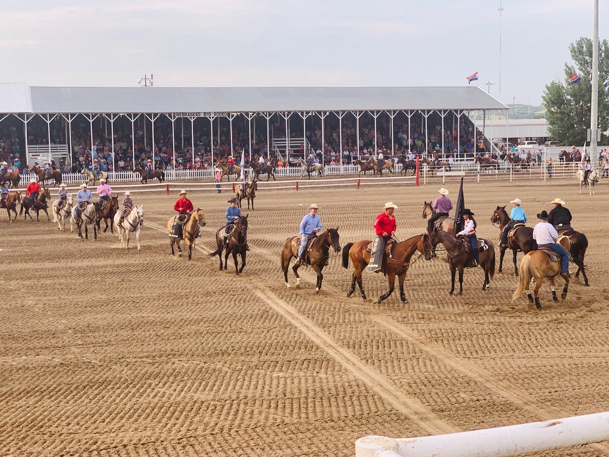 Joined the <a href="/NBRBurwell/">Nebraskas Big Rodeo</a> Grand Entry this weekend — a great Nebraska tradition