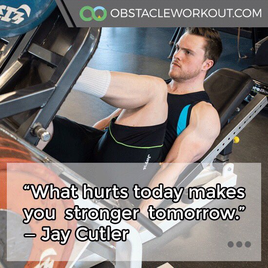 ObstacleWorkout's tweet image. “What #hurts today makes you stronger tomorrow.” — Jay Cutler
obstacleworkout.com
#Fitness #Workout #WorkoutMotivation