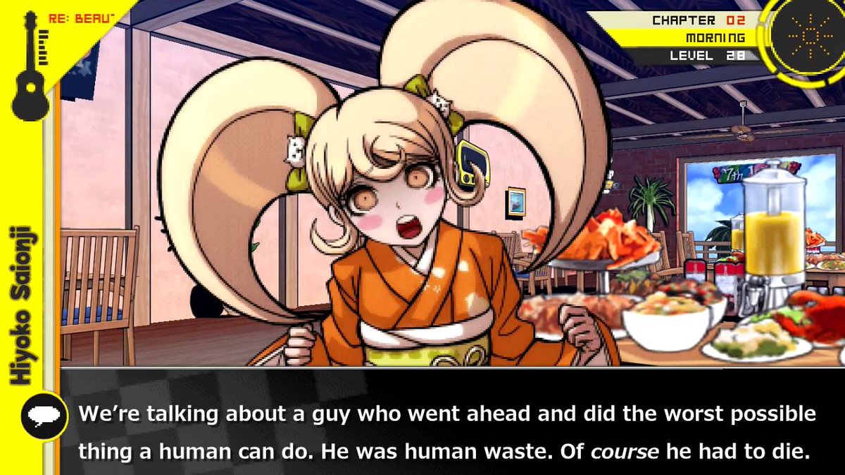 Specially given how she despises k*llers. Remember how she reacted to Teruteru???She's even dealt with atempts of murder her whole life, and that scars a person. That creates a super anxious kid. And she's that kid.And then someone goes and k*lls her best friend??? C'mon, man
