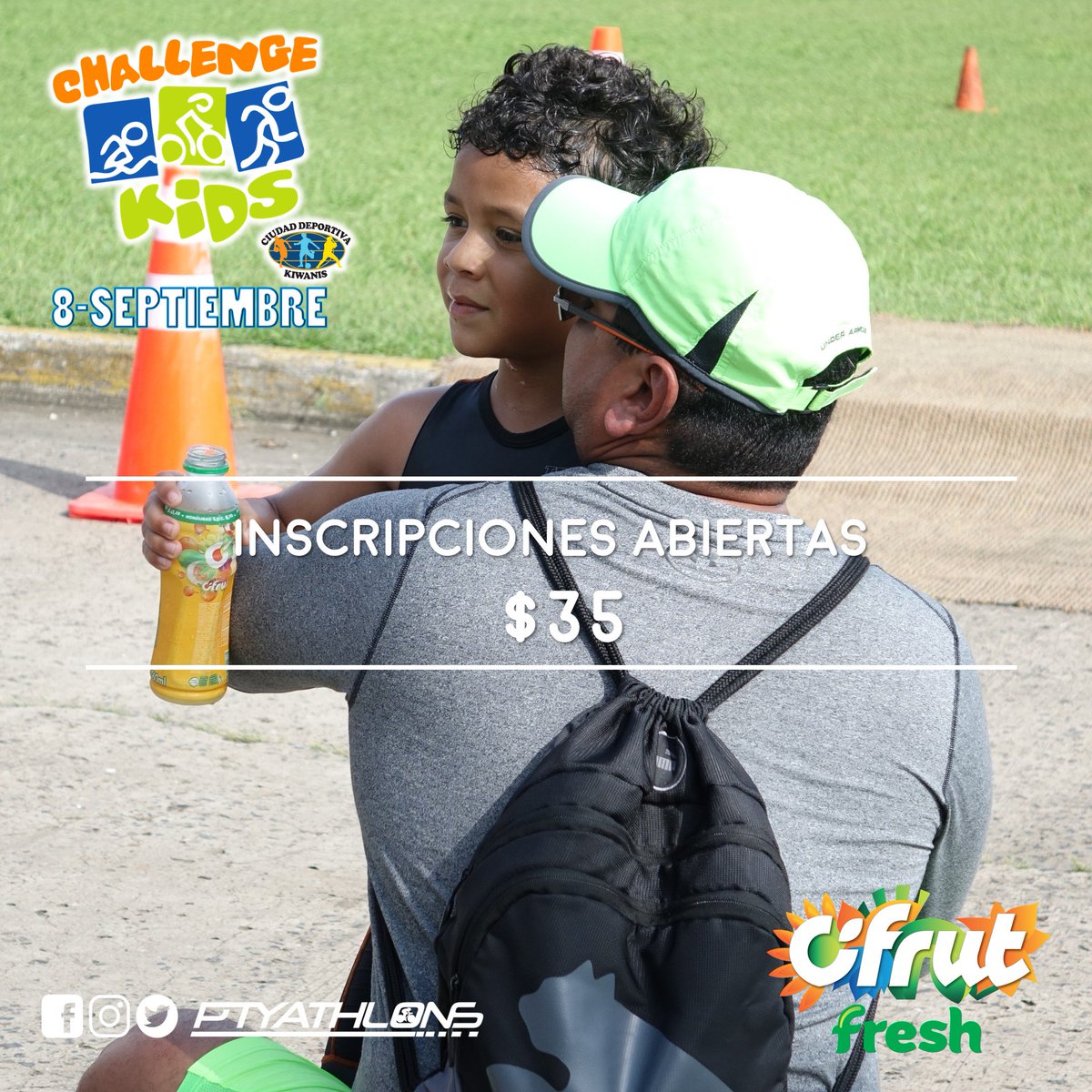 ptyathlons's tweet photo. Dulce como el amor de familia #ChallengeKids
¡Este 8 de septiembre @ciudaddeportivakiwanispanama no te puedes perder el #trikids más divertido! ¡Entra ya a https://t.co/8byDRPL4m5 e inscríbete!
#triathlon #triatlon #trikids #3kids #swimbikerun #kids #niños #sportskids #kidsports https://t.co/4I0gGm2oAa