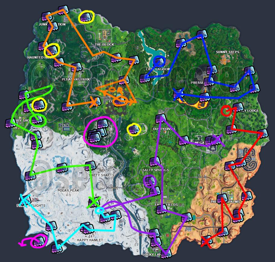 StreakyFlyFN's tweet photo. u/Setosorcerer made a map to complete all the fortbytes in only 8 matches! Here's the link to the original post, also check the first reply so you know when to wear which outfit. Good luck! https://t.co/hcD0jB6k3d
#Fortnite #Fortbytes https://t.co/ALjBwZb1kU