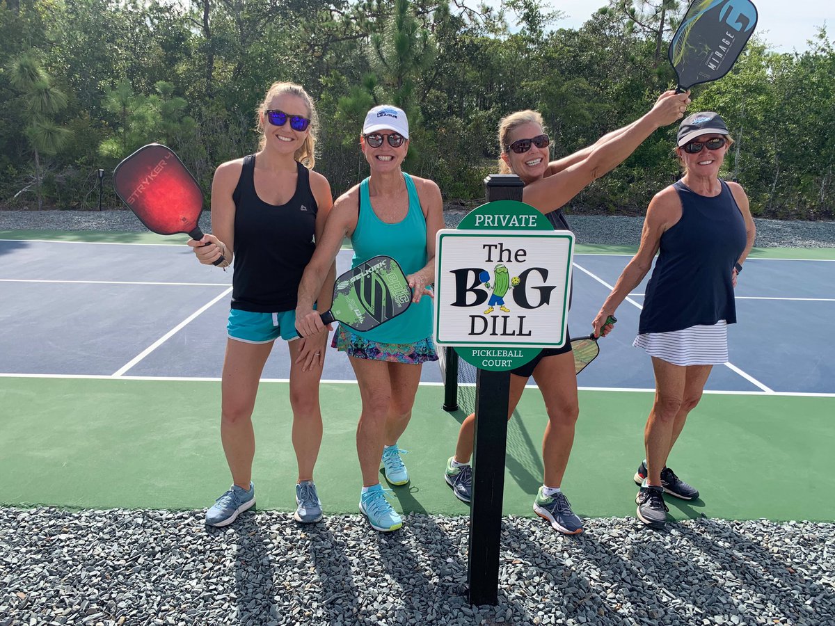 BHoyland's tweet photo. @TODAYshow @LesterHoltNBC @SheinelleJones @TODAYshow check out our pickle ball court in NC. It is a “Big Dill”! 😂👍🏼 https://t.co/92xzfBYjjZ