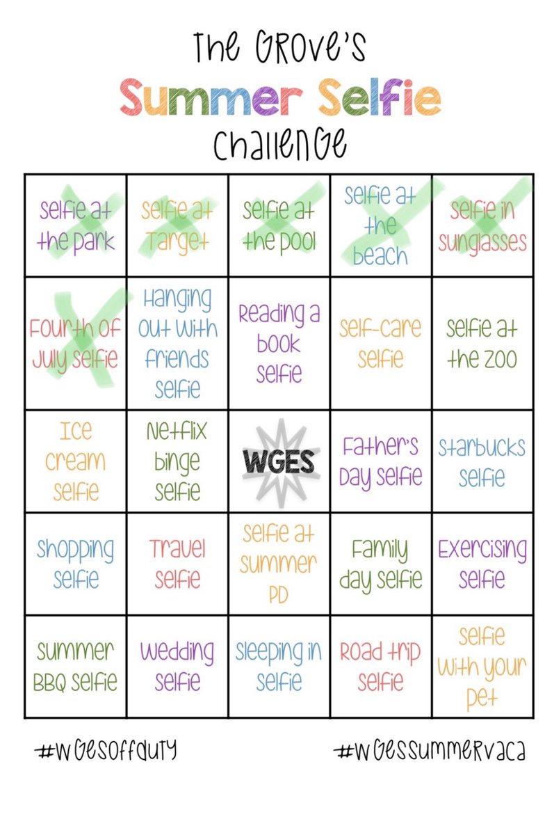 MrsAldridgeRES's tweet photo. Alright, I have to get caught up on our WGES Summer Tic-Tac-Toe game and I have a BLACKOUT! So here it goes...4 at a time. I also put my own spin on it. 🙃 Hope it counts! 😅 #wgesoffduty #wgessummervaca #babybingo #newmomlife https://t.co/iMfEVh674Y