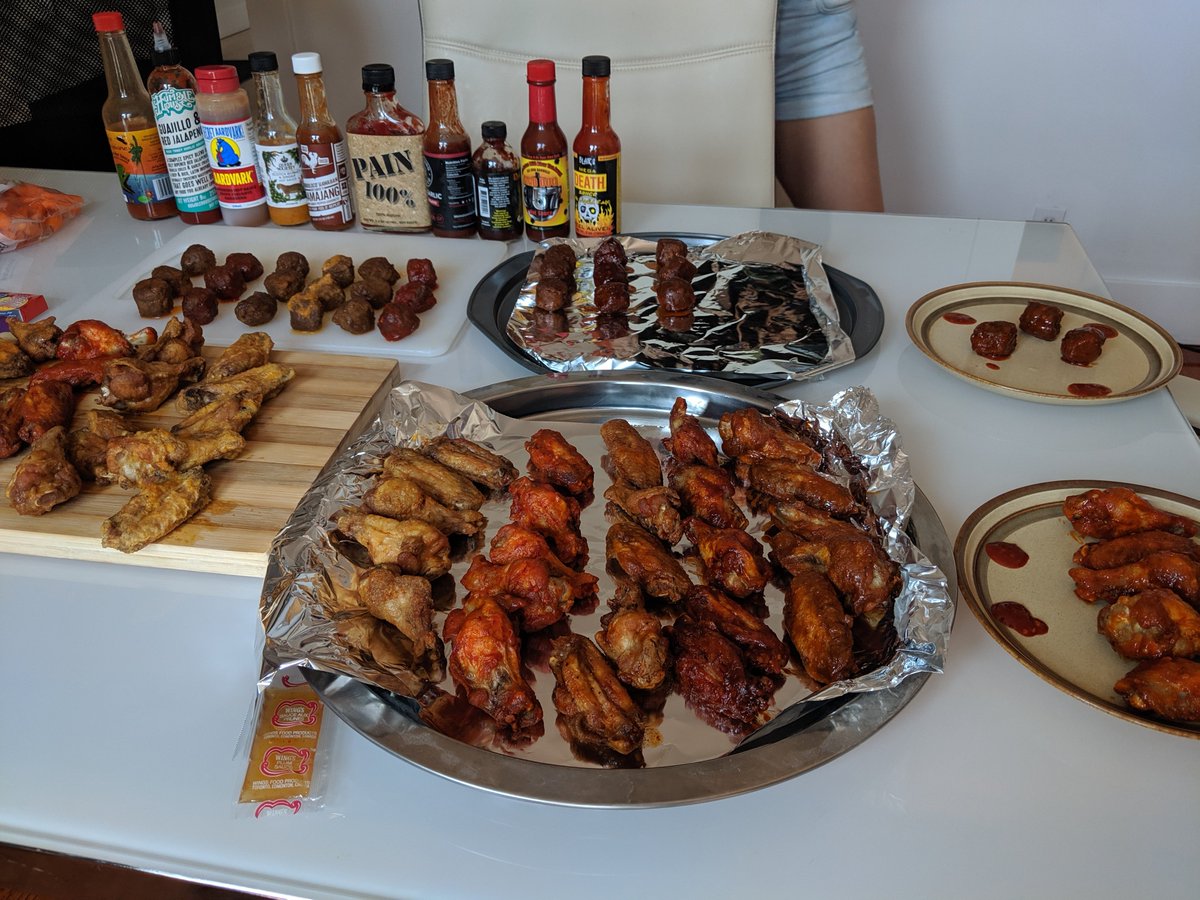 SimpleSimpleAds's tweet image. For national hot wing day, the office did an ode to @firstwefeast and Sean Evans with a staff version of Hot Ones! Lots of melt downs!