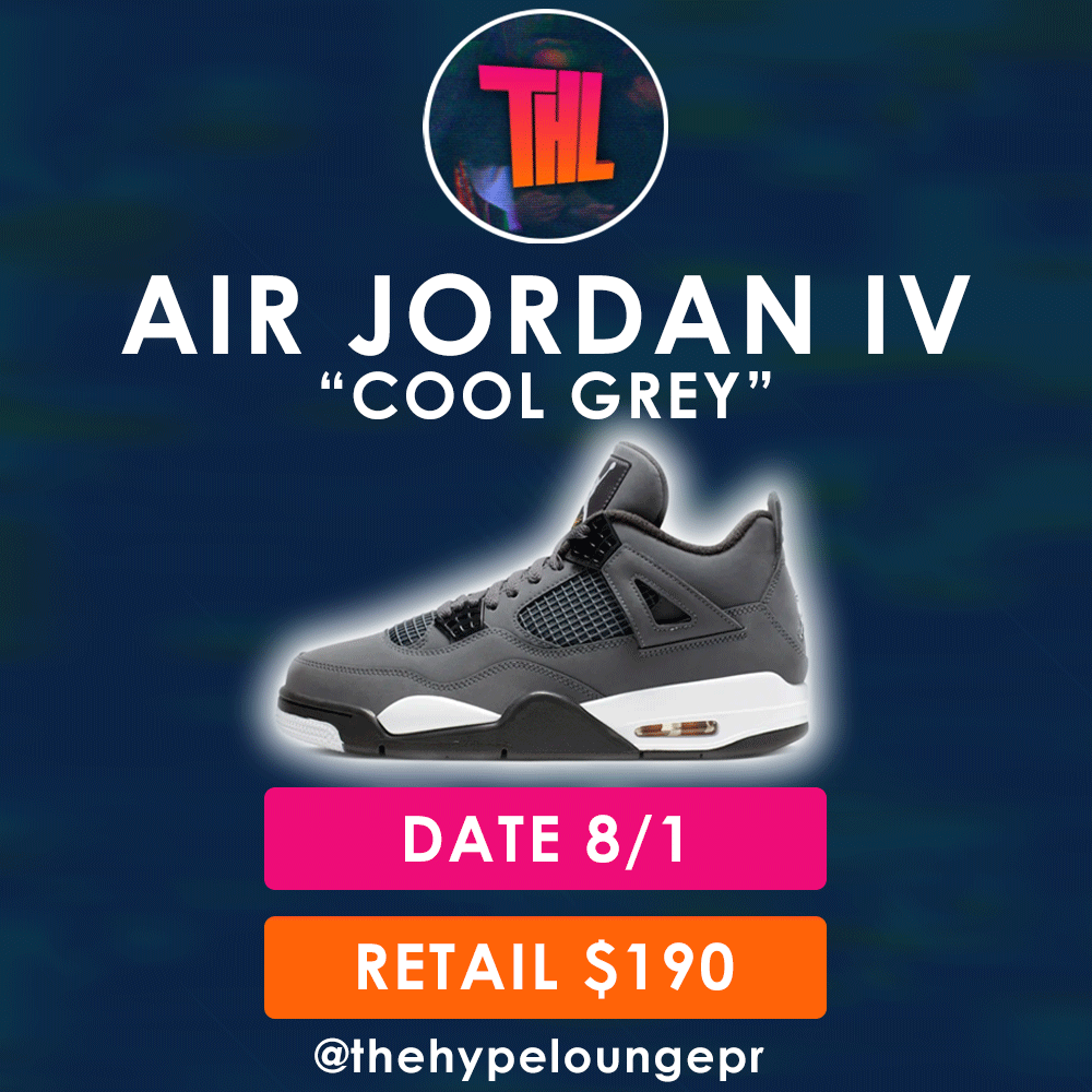 CookDesigner's tweet image. Air Jordan IV "Cool Grey" Release Designs for @thehypelounge_ @AnonHustle_ &amp;amp; @GroupifyIO @GroupifySuccess