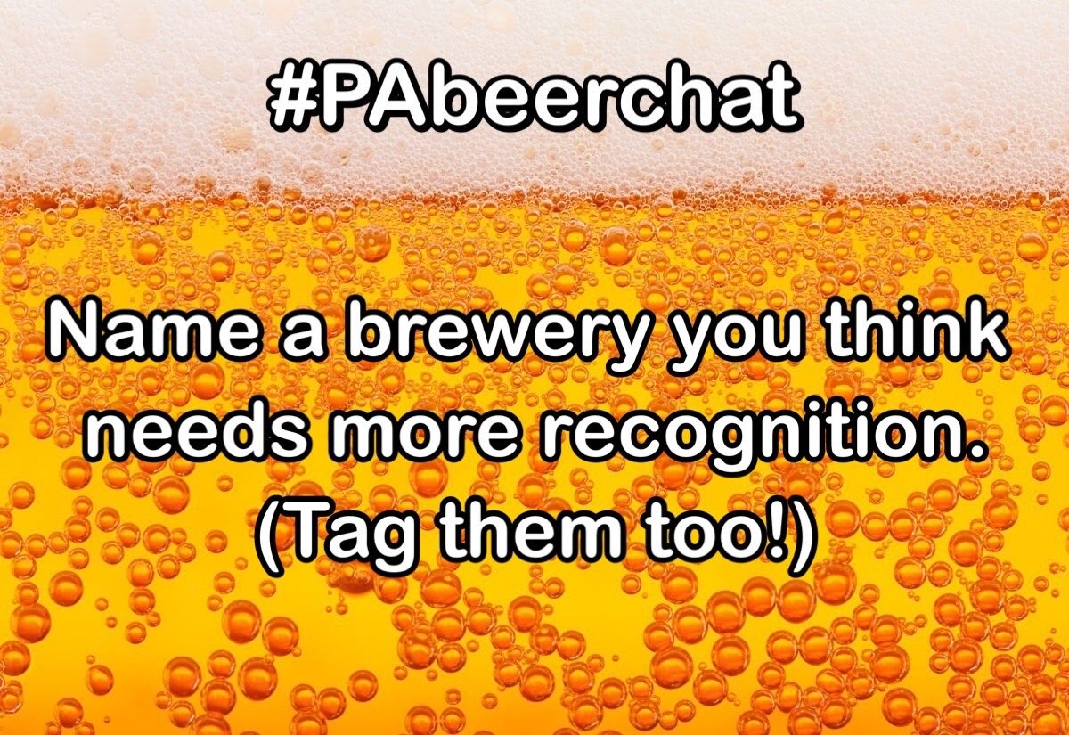 BreweriesinPA's tweet photo. Q4: Name a brewery you think needs more recognition. (Tag them too!)

#PABeerChat https://t.co/xmX3yvyChb