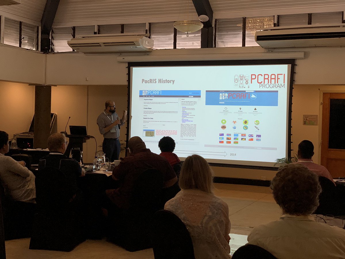 kaih2o's tweet photo. Sachindra takes us through Pacific Risk Information System #OpenDRI Open data. Standards. Data sharing. Partnerships. Applications. #PCRAFI @spc_cps @IaMarava https://t.co/oT5tGl9Fyq
