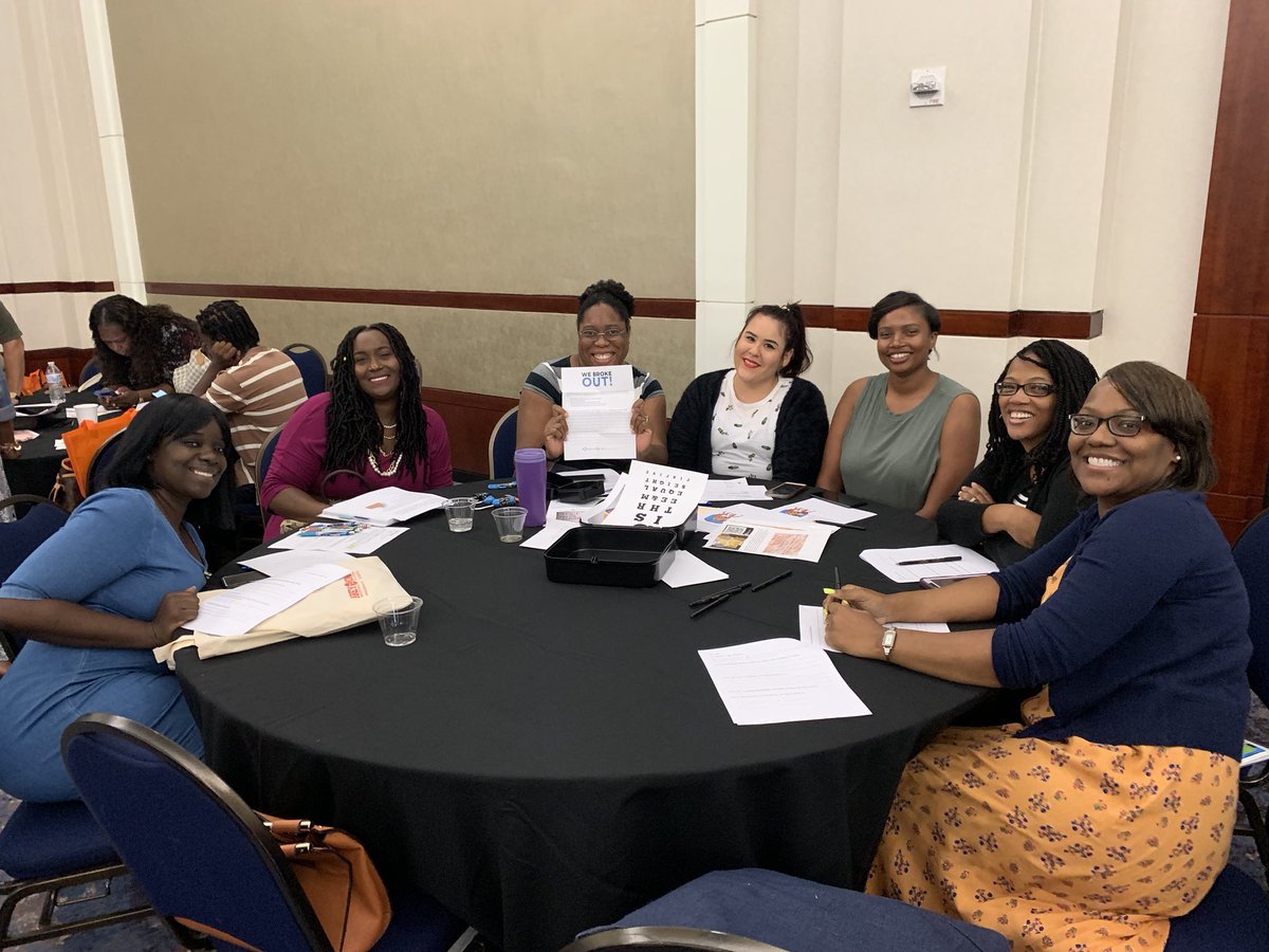 becca_s_goddard's tweet photo. Had so much fun today at New Teacher Celebration introducing our new teachers to #StandardsMasteryFCS with @breakoutEDU ! #welcomehome #studentfocusedlearning #theresnoplacelikeFulton @GO_Fulton @FultonCoSchools https://t.co/1tA48Enqml