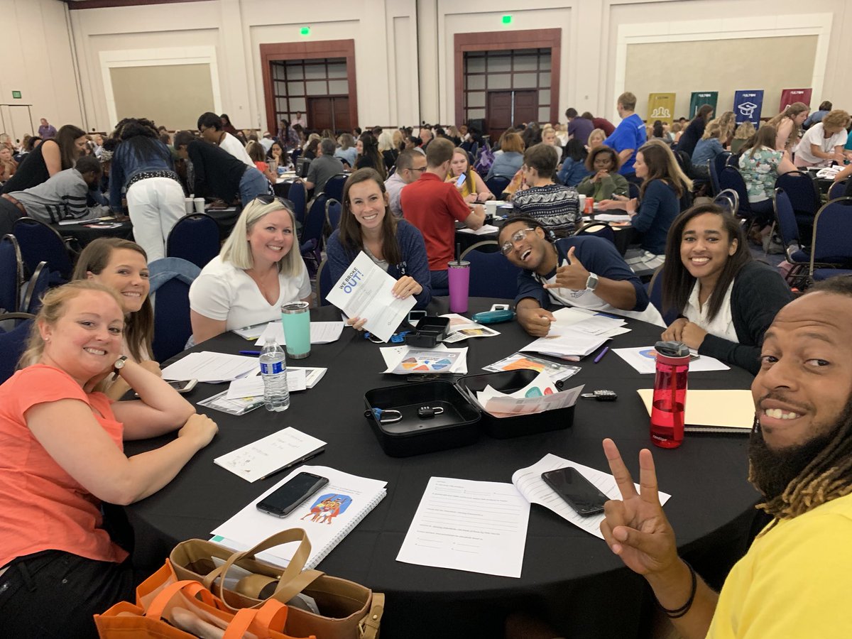 becca_s_goddard's tweet photo. Had so much fun today at New Teacher Celebration introducing our new teachers to #StandardsMasteryFCS with @breakoutEDU ! #welcomehome #studentfocusedlearning #theresnoplacelikeFulton @GO_Fulton @FultonCoSchools https://t.co/1tA48Enqml