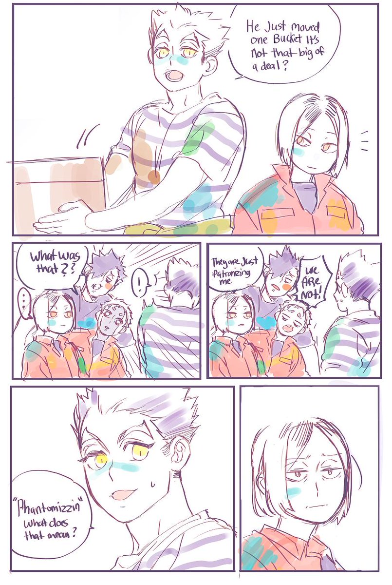 Bokuto learns a word 