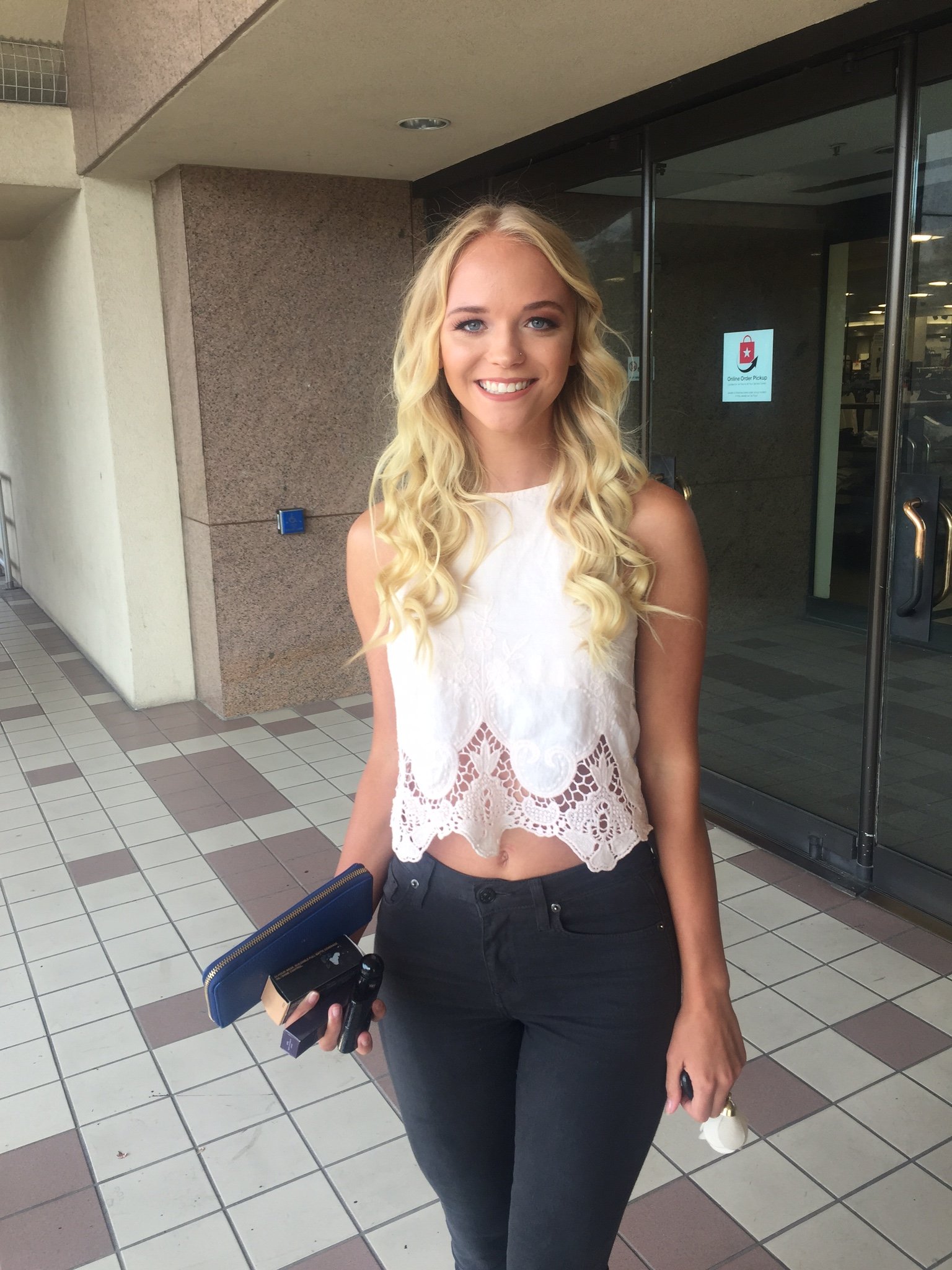 “A 20yo blue eyed blonde with amazing tits, a bubble butt, and a gorgeous s...