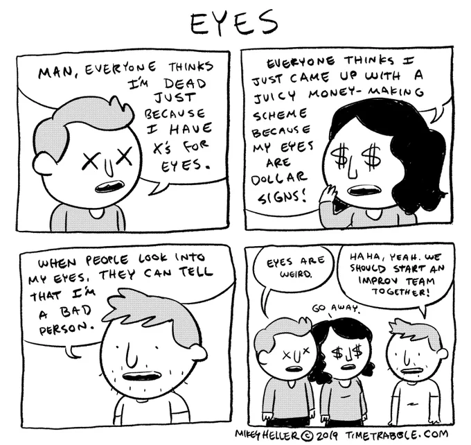 i drew a comic about eyes 