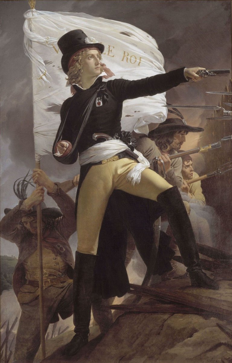 21-year-old Henri de La Rochejaquelein—the youngest general of the War in the Vendée—was shot dead in 1794, while leading Royalist guerrillas near Nuaillé.