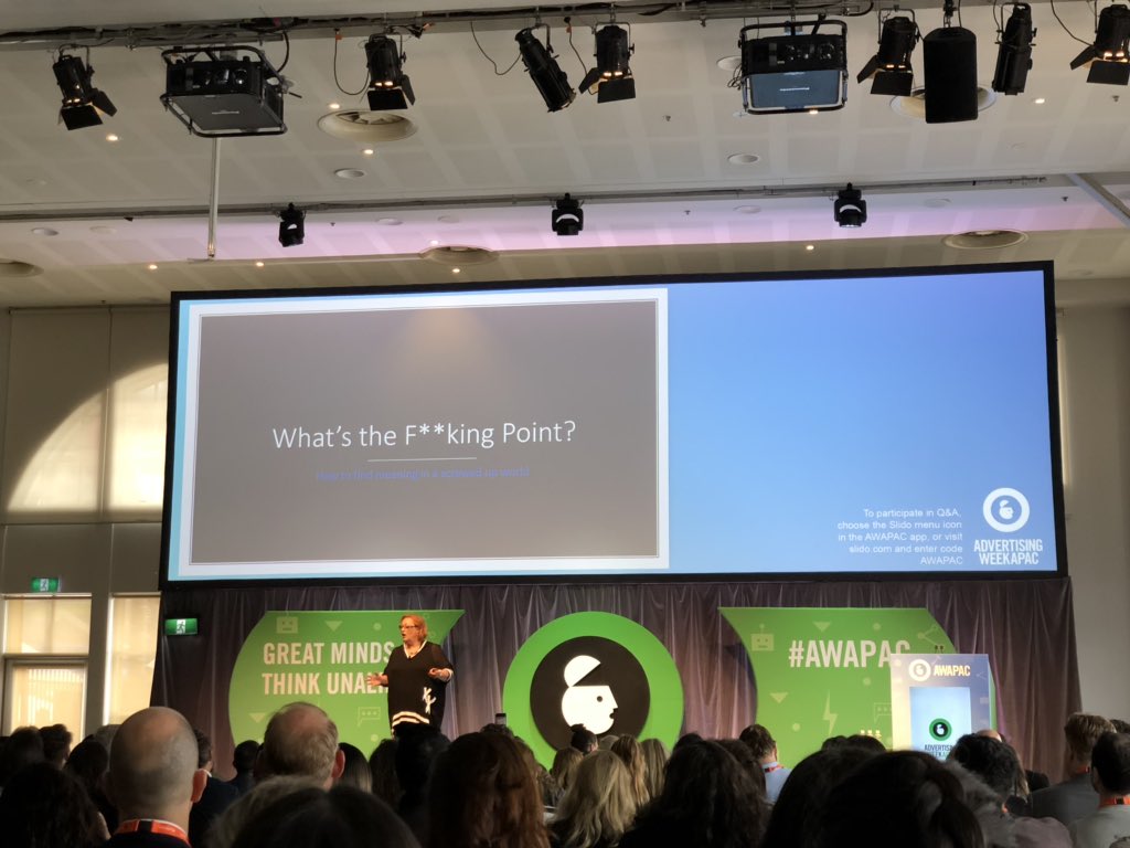 lindsaybennett's tweet image. Talking imposter syndrome, purpose and tall poppy syndrome with @sherilyn_TMA #AWAPAC
