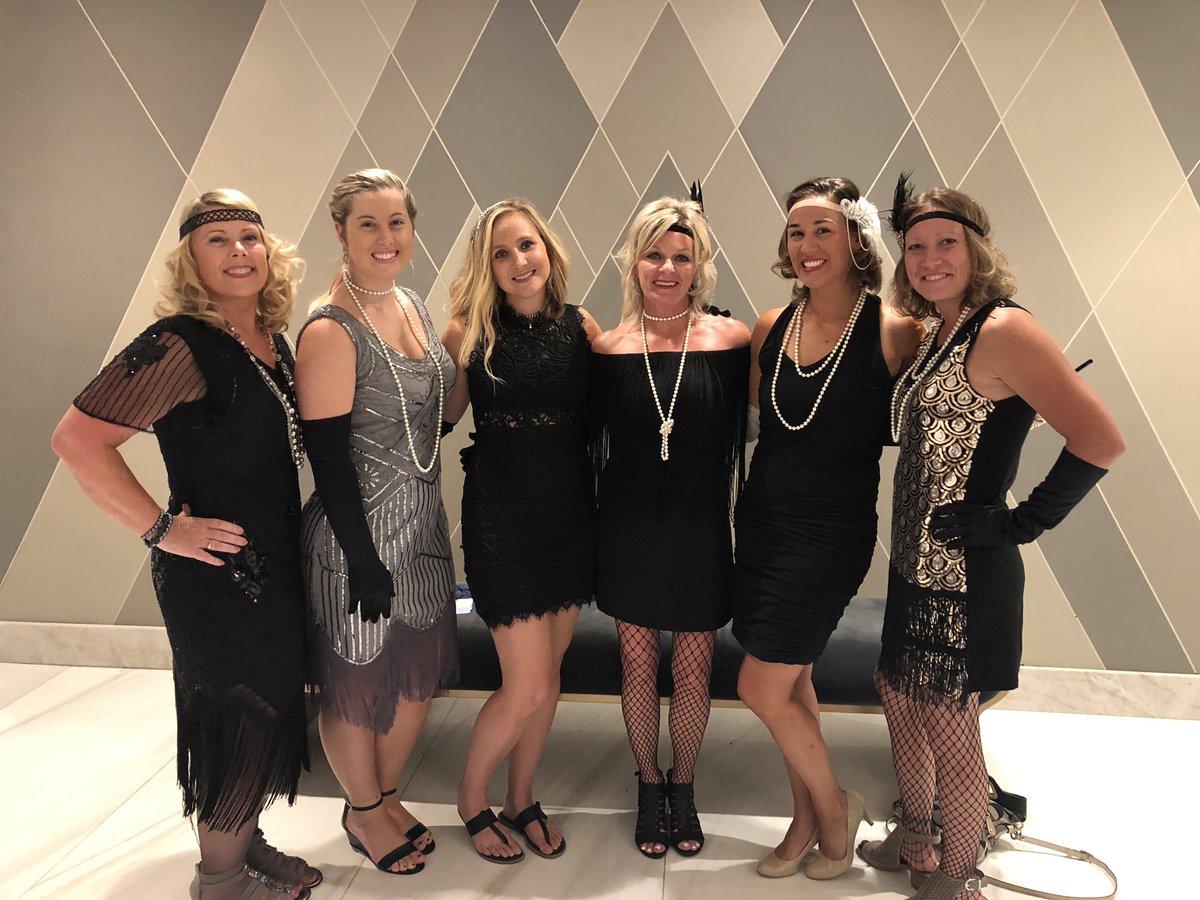 Exelon Ladies ready to have a ROARING good time!! #Roaring20s #USWIN19 #Exelon #LadiesRule