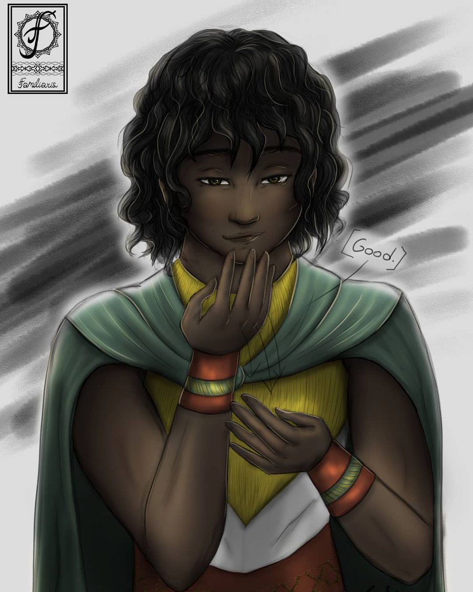 TheFamiliaris's tweet photo. Meet Kiam, a Sorcerer from the cast of Familiaris. Naturally regal, patient, and eloquent, none who take the time to learn his signs or pass notes with him regret it.

#digitalart #fantasy  #deaf https://t.co/GMkrlUCcXx