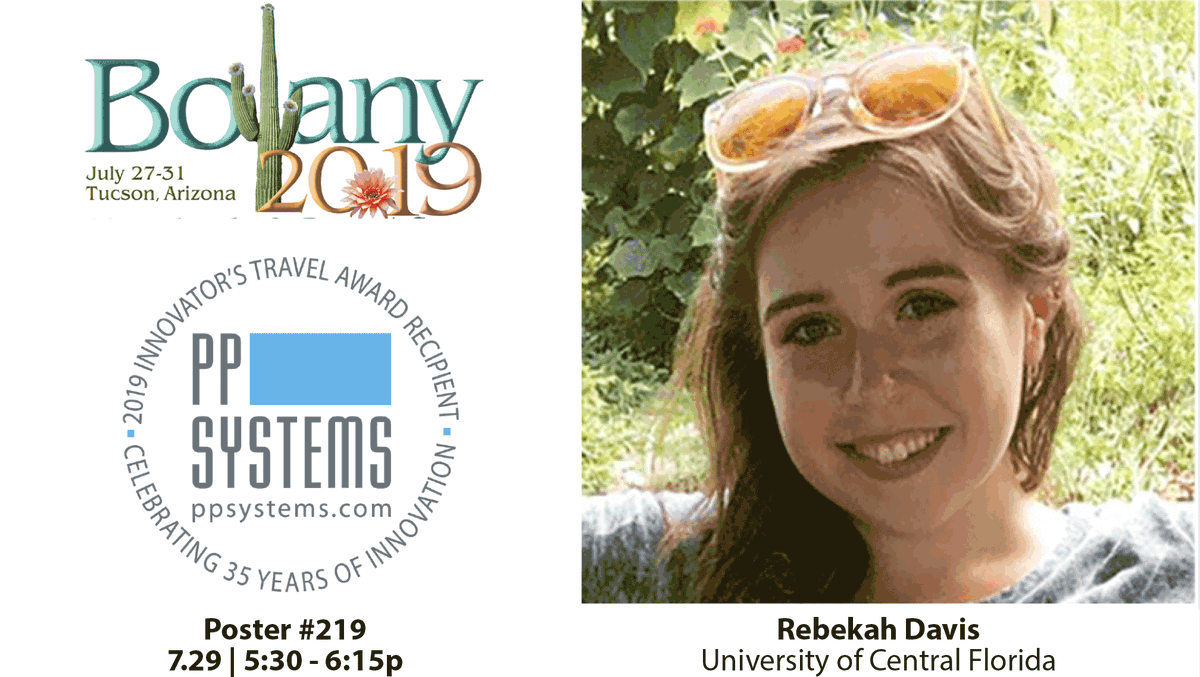 pp_systems's tweet photo. STARTING NOW! Don't Miss Rebekah Davis's poster presentation: Describing #PhotosyntheticDiversity in Cultivated #Sunflower. 5:30 - 6:15pm Poster #219! @mangrovesprite @plantevoecophys @Botanical_
#TraitVariation #photosynthesis #RapidA_CiCurves https://t.co/KHPJ7EpEsr