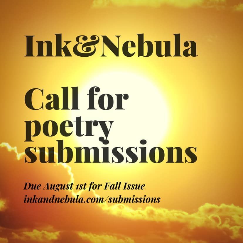 trishhopkinson's tweet photo. NO FEE Submission call + interview – Ink&amp;Nebula @Ink_Nebula DEADLINE: Aug. 1, 2019 https://t.co/6p2jTDHScP #getpublished #litmag #poetrytip #poetrycommunity https://t.co/KcHI3tgTxj