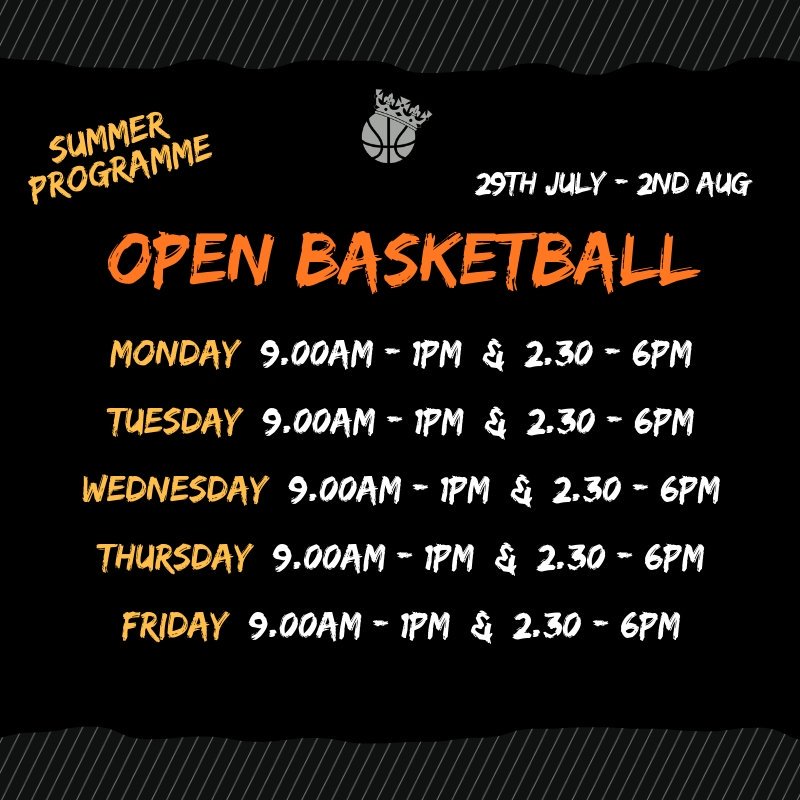 RegalBasketball's tweet photo. Regal summer programme is out with over 32 hours of free basketball per week. This weeks runs are 9am - 1pm &amp; 230pm - 600pm 👑👑👑
#basketball #londonbasketball #free #Lambeth #london #britishbasketball #IAMREGAL 👑 https://t.co/XLcSnXye8d