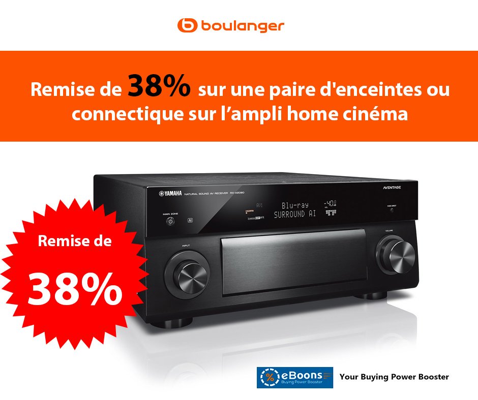 eboonscom's tweet image. Until tomorrow, get 38% on the Home Octavox 751 Mkii Home Cinema Speaker Pack - 5.1 #HomeCinema System at #Boulanger.
Just click on this link bit.ly/2Yvn5Rk
Throughout the year, also enjoy a discount of 20% on a pair of # speakers or #connectique with #code HC-20.