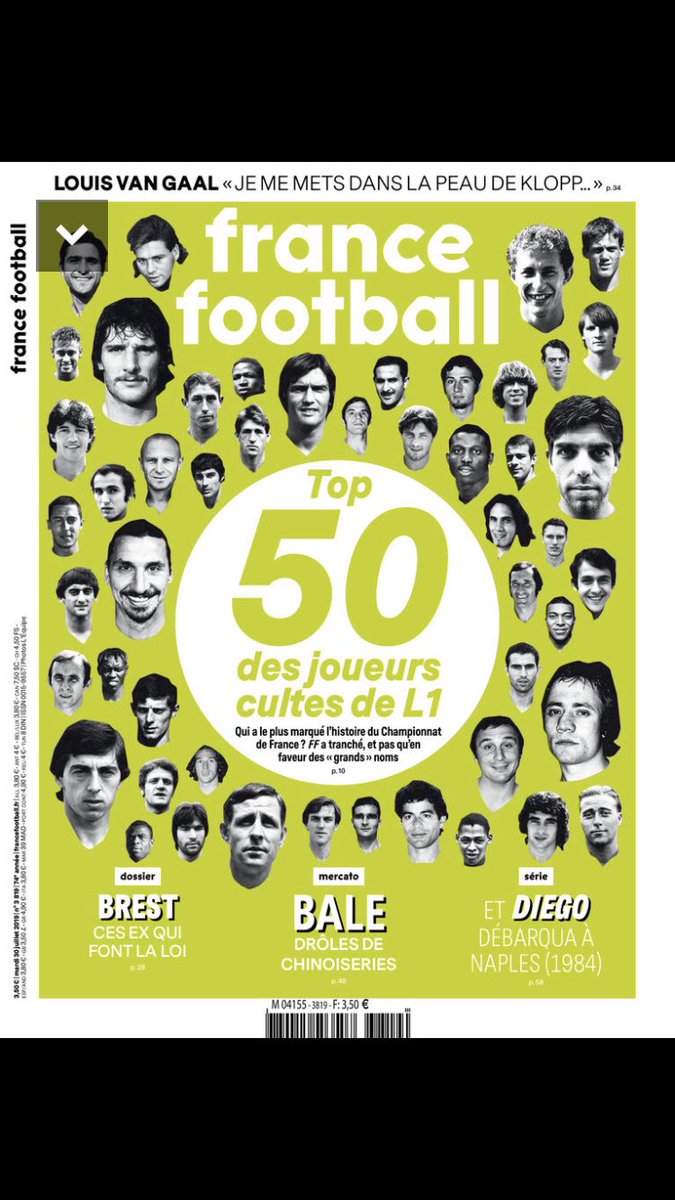 FredPavlidis's tweet photo. France Footballs lista över Ligue 1:s största kultspelare genom tiderna. Ettan ingen skräll https://t.co/mz9s6MViKD