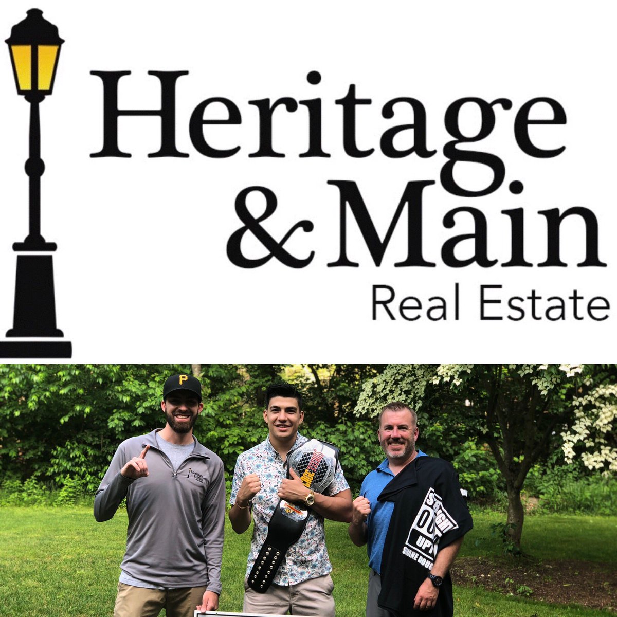 🚨Big announcement!🚨 Heritage &amp; Main Real Estate will be sponsoring <a href="/xShaneDougherty/">Shane Dougherty</a> once again on August 24th! Shane is fighting in the AM Featherweight Title Fight and is looking to go 5-0! We stand behind you, Shane. 🏆 #WinnersCircle 
#HeritageandMain
