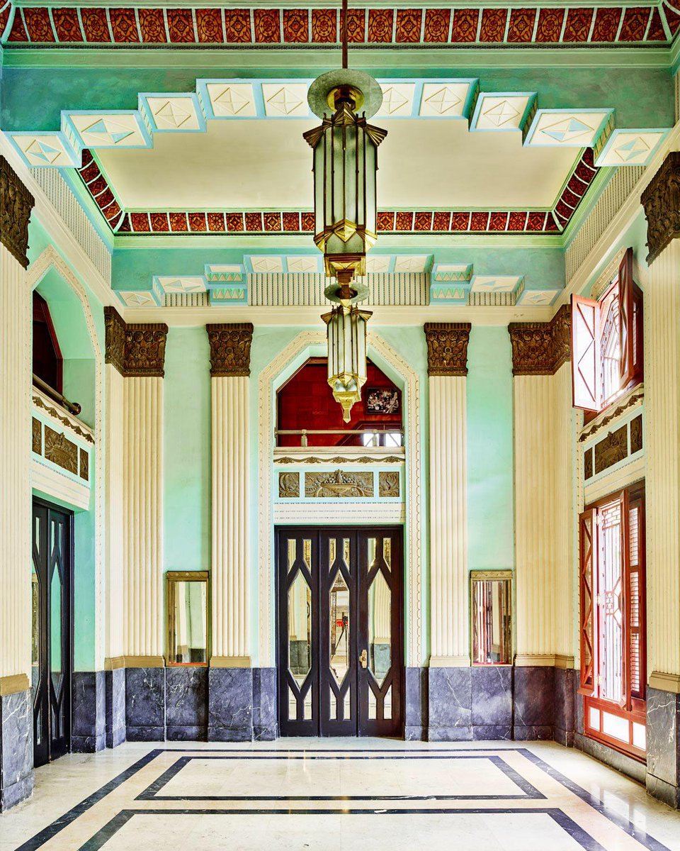 Art Deco Lobby, Havana, Cuba, 2014  #interiors #architecture