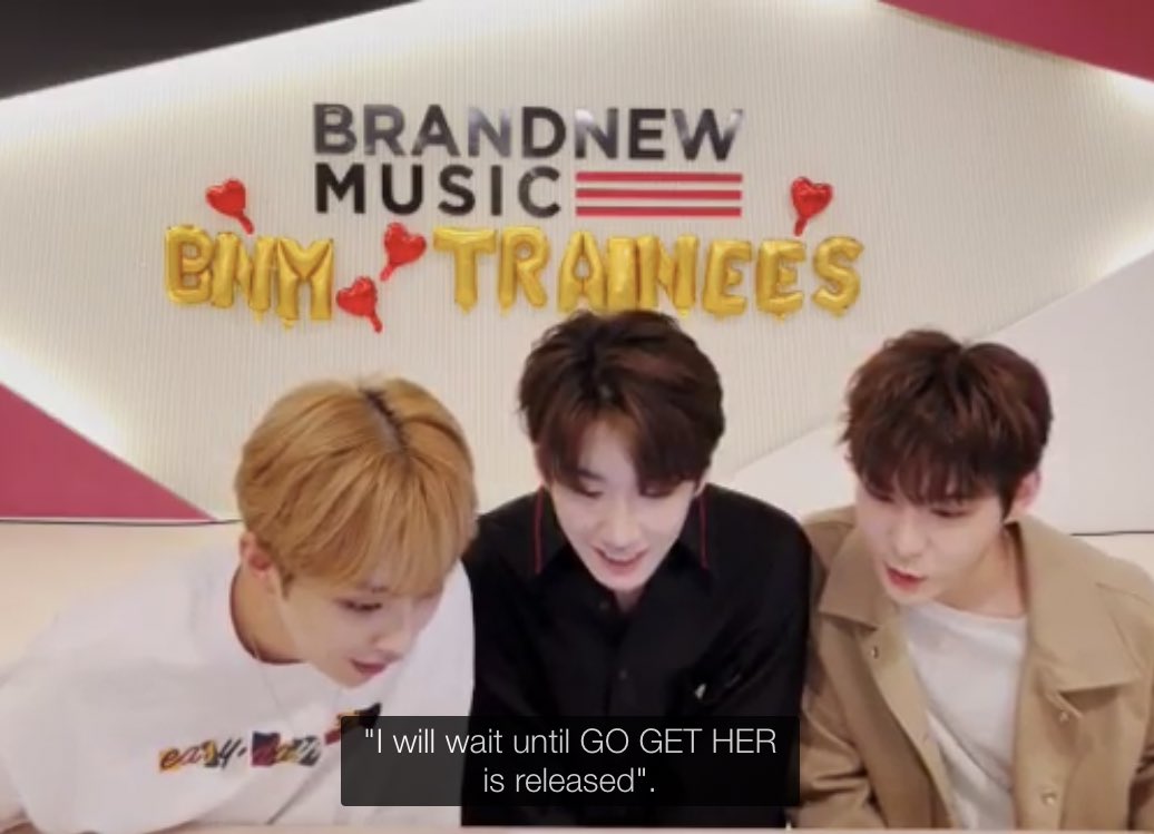 hwangeuns's tweet image. i rewatched bnb3’s vlive last night and it has dawned on me that we really have to wait for a whole 2.5 yrs ‘til they can perform go get her again 😔