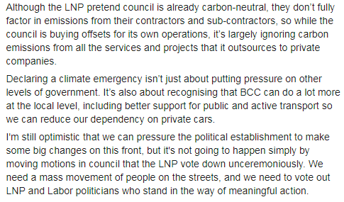 Why do we need to declare a climate emergency in Brisbane? Read this excellent statement from Councillor for The Gabba, <a href="/jonathan_sri/">Jonathan Sriranganathan</a>.