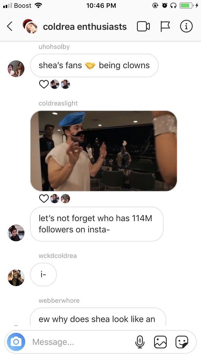 allyfaris_'s tweet photo. Coldrea shippers need to fucking chill! This is disgusting #coldreaisoverparty #coldrea https://t.co/ubb4g7C3fu