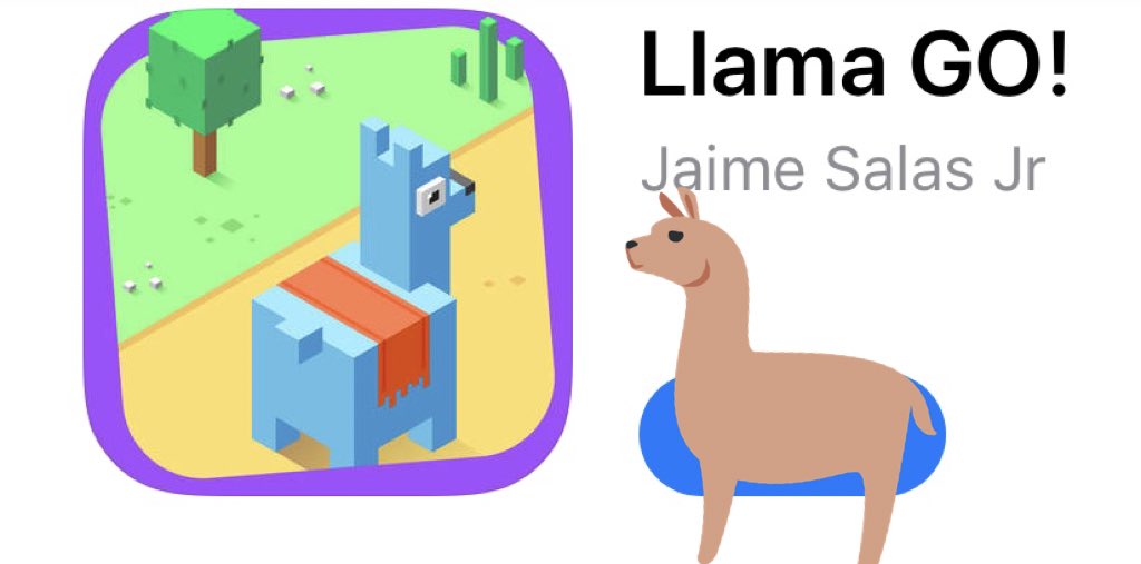 HybridGL's tweet photo. Fresh out of the oven — just released! Llama GO!  https://t.co/3p2dqZZvEQ ————-
#llama #games #gamedev #indiegames #casualgames #ios #appstore #indiegame #free #apps #Monday #icon https://t.co/Fcm7ZDRnsT