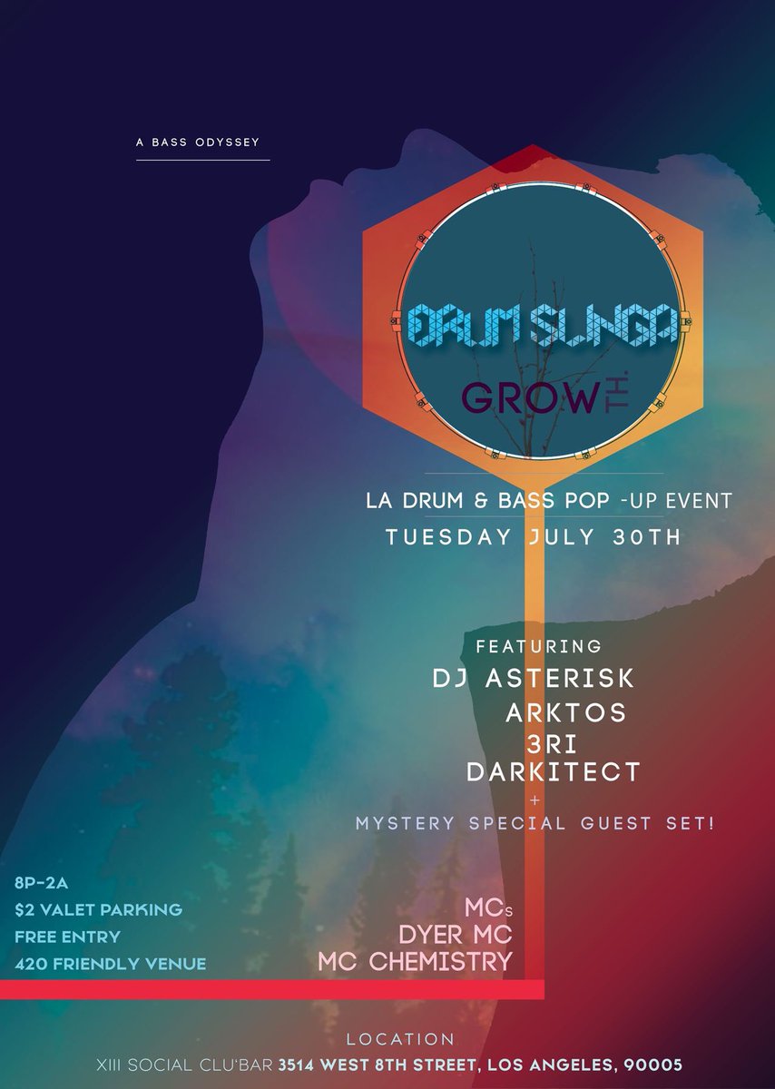 ChemistryMC's tweet photo. Going in with the Drumslinga fams tomorrow night in LA. Can’t wait to spit bars with my sistren Dyer again! Come thru and catch fucking vibes. https://t.co/u1ORw13gjE