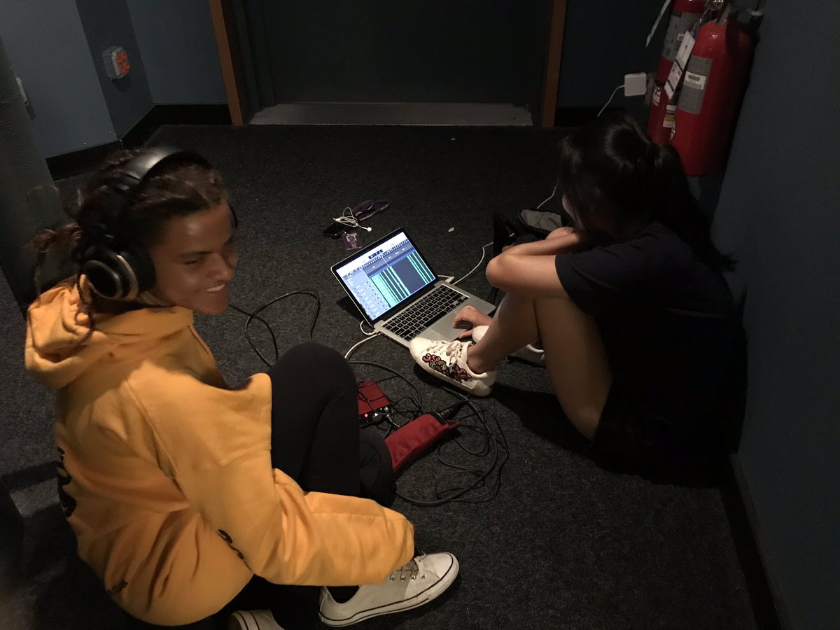 remusummerhs's tweet photo. It’s crunch time as the last week of SHS counts down ⏲! After an enlightening A&amp;R talk with @michaelalago1, it’s all hands on deck to finish final presentations 📽 https://t.co/fNFylkDe0z