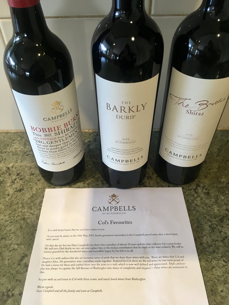 jeni port (@jeniport) on Twitter photo No, that’s not a tear in my eye . . . RIP Colin Campbell <a href="/CampbellsWines/">Campbells Wines</a> #campbellswines #rutherglen No, that’s not a tear in my eye . . . RIP Colin Campbell <a href="/CampbellsWines/">Campbells Wines</a> #campbellswines #rutherglen