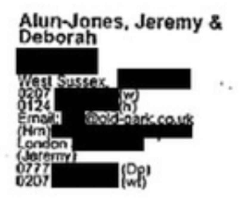 Jeremy is the son of Sir Alun-Jones and Gillian Palmer. He married Deborah Harrison in 1989. Gillian is the aunt of Victoria Redstall, a woman obsessed with serial killer Wayne Adam. Sir Derek Alun-Jones left Ferranti in a shroud of scandal and fraud. https://web.archive.org/web/20110211121618/http://www.dailymail.co.uk/news/article-399234/The-actress-serial-killer.html#ixzz5v7cnTLZV