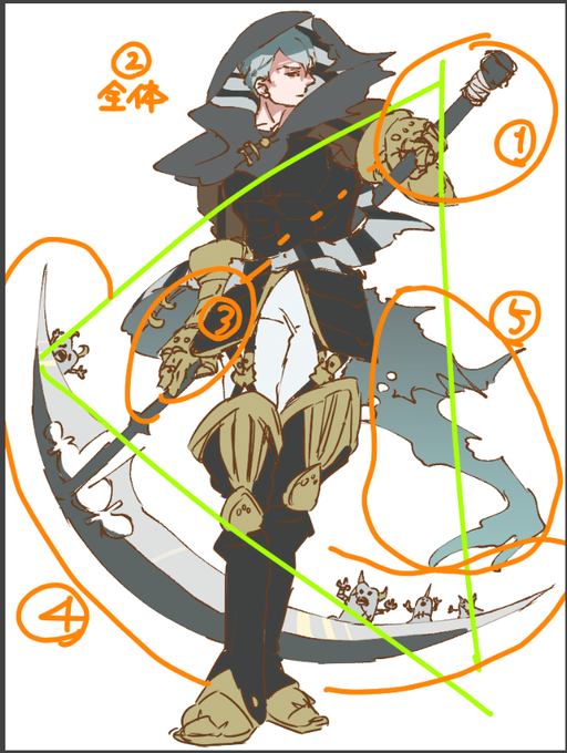 鎌のtwitterイラスト検索結果 古い順