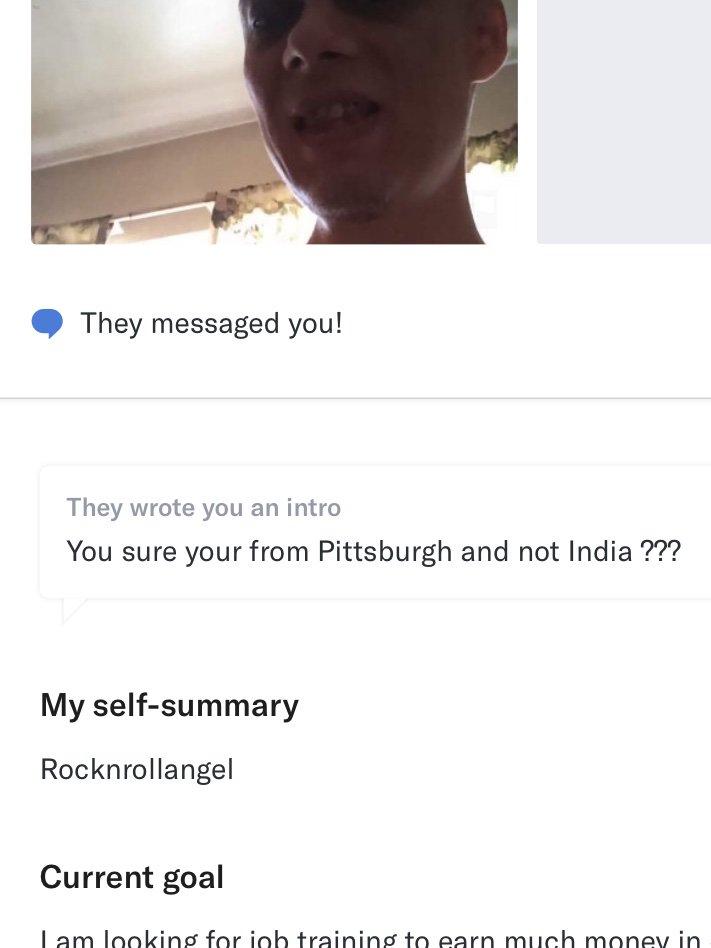 smithaprasadh's tweet photo. Word to the wise: don’t ever do this. #foundonokcupid #imfromhere https://t.co/uRDmhC0mLh