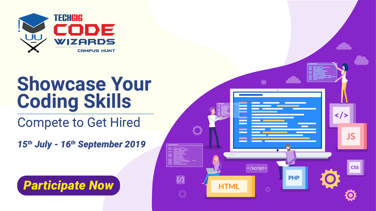 ETTechGig's tweet photo. India's Biggest Inter College coding event is now live. Don't miss this opportunity!
Participate in TechGig Code Wizards 2019: https://t.co/qozj0oAouC
#TechGig #OnlyAtTechGig #CodeWizards2019 #programming #coding #tech #technology #hack #javascript #programmer #developer #php https://t.co/KUi5ZLM38b