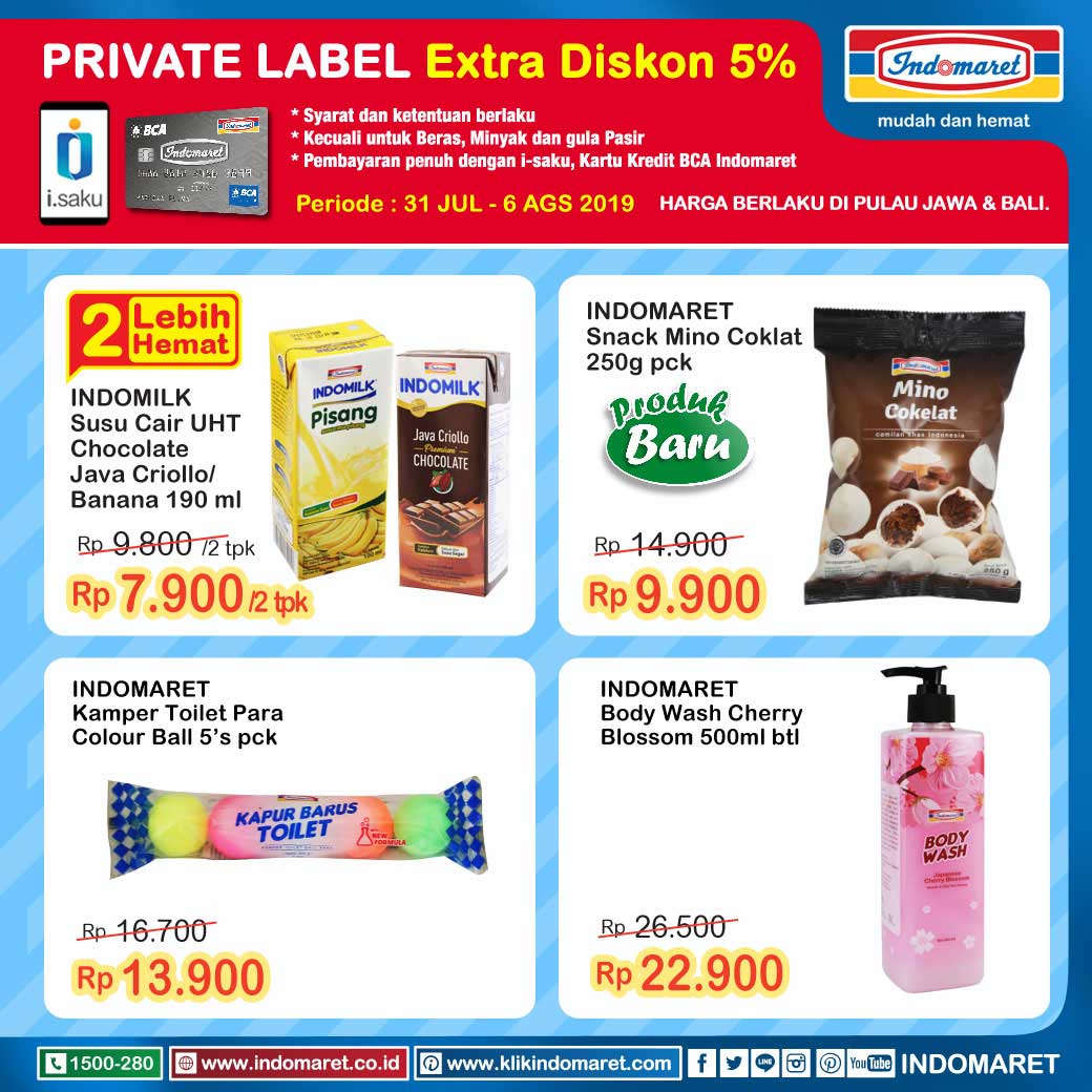 Indomaret On Twitter Belanja Produk Private Label Indomaret Dapatkan Ekstra Diskon 5 Dengan I Saku Atau Kartu Kredit Bca Indomaret Superhemat Indomaret Promosiindomaret Https T Co O7ryxqe5ok Https T Co Xfsovsfwlj Indomaret On Twitter Belanja Produk Private Label Indomaret Dapatkan Ekstra Diskon 5 Dengan I Saku Atau Kartu Kredit Bca Indomaret Superhemat Indomaret Promosiindomaret Https T Co O7ryxqe5ok Https T Co Xfsovsfwlj