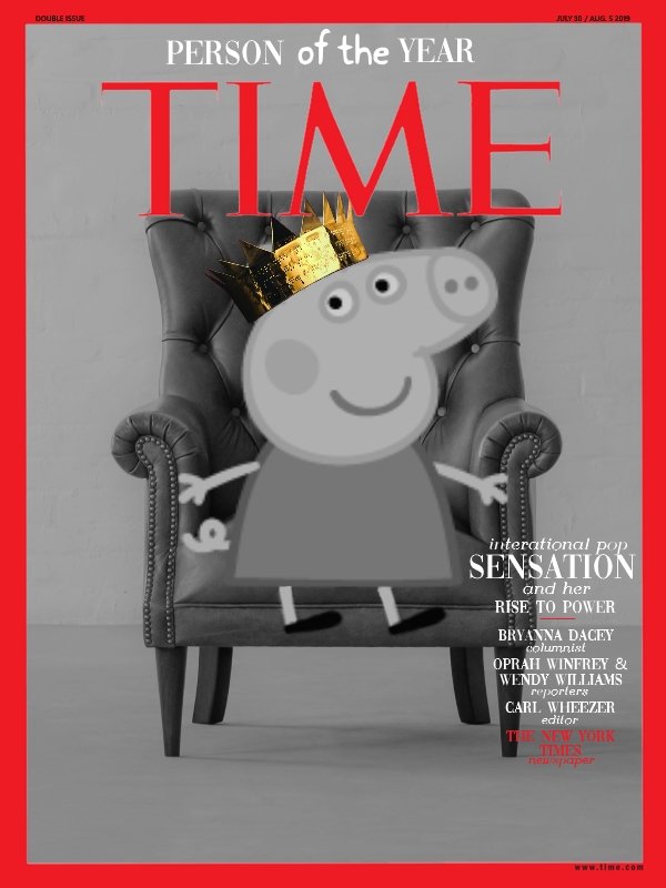 pepcrave's tweet photo. .@peppapig has been named Time Magazine's #PersonOfTheYear. https://t.co/LOsFjuJRxh