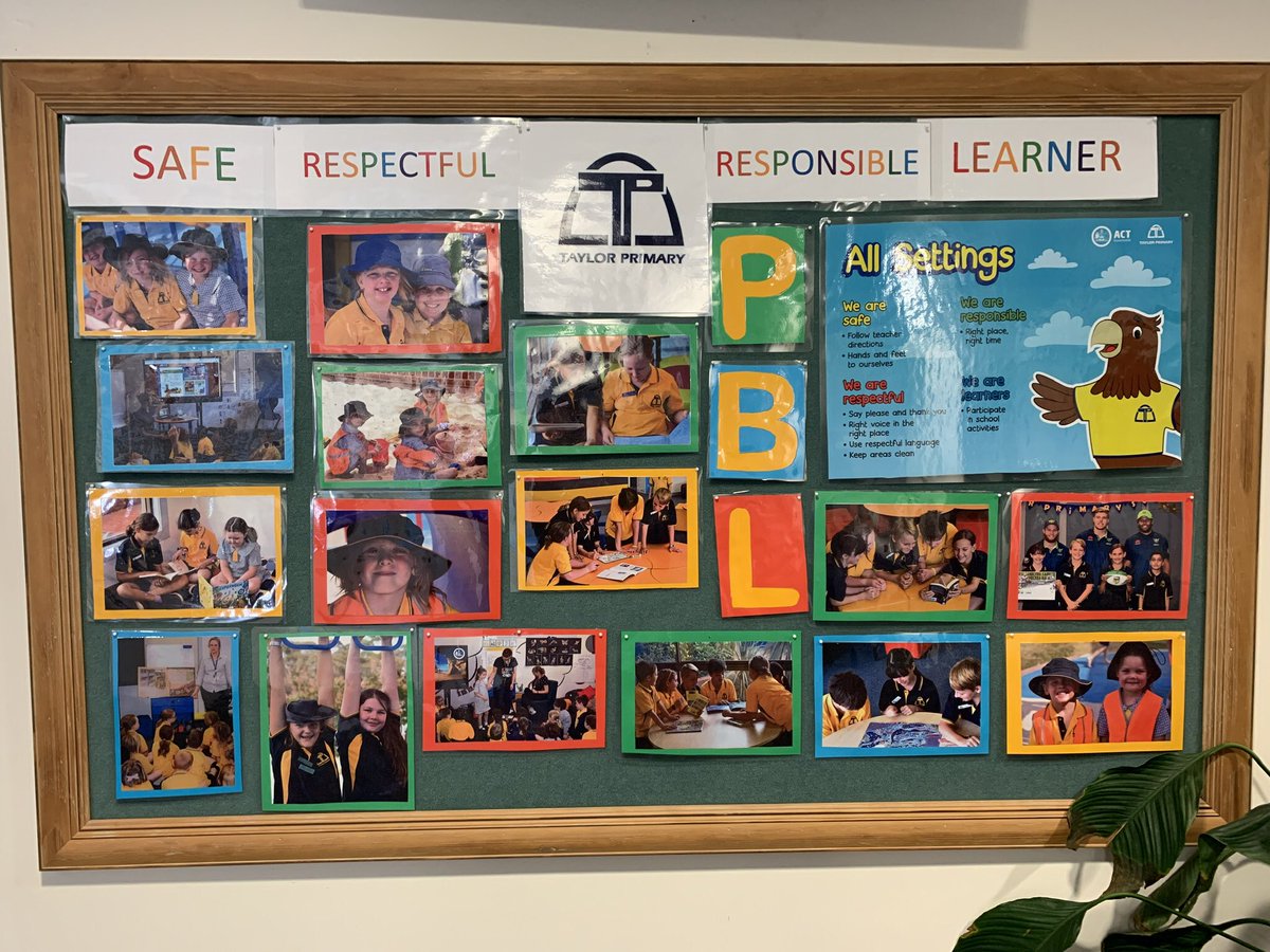So powerful to have photos of students showing the school’s expectations. Great display in the front office at Taylor Primary School. 🌟🌟🌟